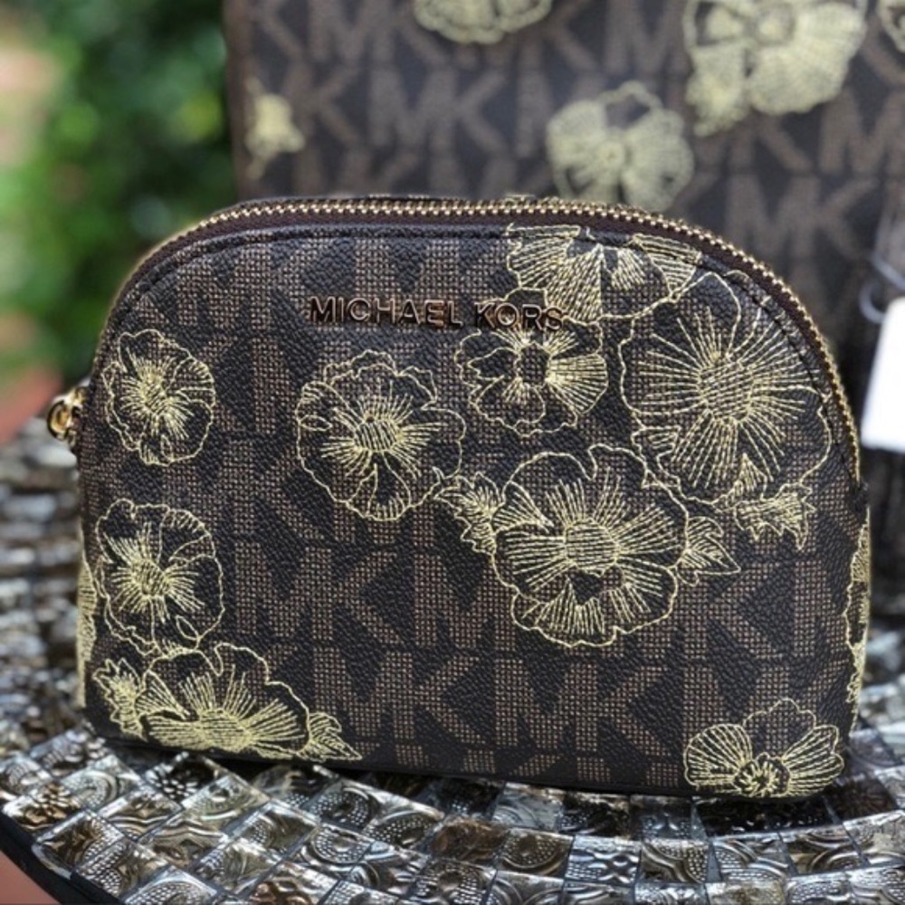 Michael kors jet set travel large cosmetic pouch